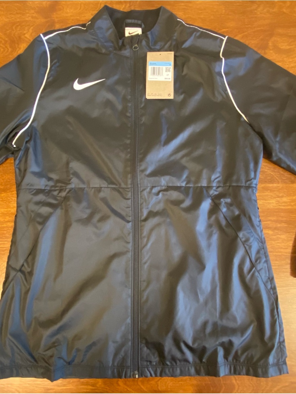 Nike Black Utility Jacket with White Piping